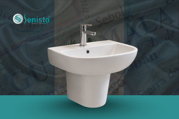 Half Pedestal Wash Basin